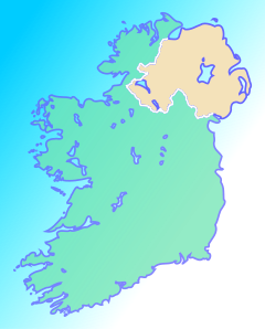 Localização de Armagh na Irlanda