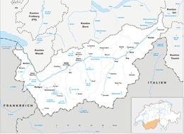 Canton Vallese – Mappa