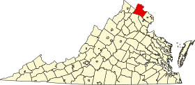 Localisation de Comté de Loudoun (en) Loudoun County