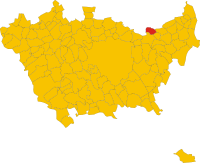 Locatie van Carugate in Milaan (MI)