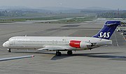 Et SAS MD-87 svarende til SE-DMA Lage Viking