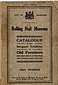 Cover of the first catalogue of Bolling Hall museum. 1914