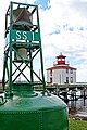 Bell buoy at Pictou Lighthouse Museum, Nova Scotia, Canada