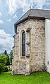 English: Apse and barred windows Deutsch: Chorschluss und Gitterfenster