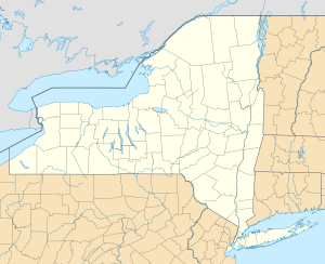 The fort is located by Lake Champlain in New York near the Vermont border, about 2/5 of the way north from New York City to Montreal.