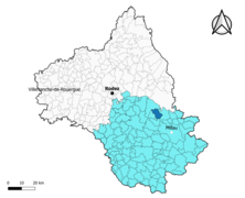 Saint-Léons dans l'arrondissement de Millau en 2020.