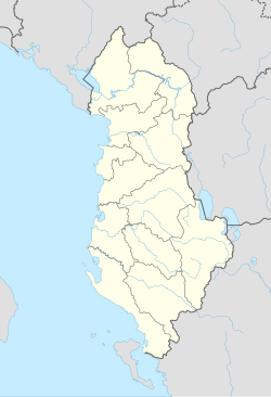 Ligging van Butrint op 'n kaart (Albanië)