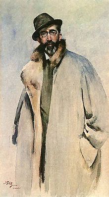 Ang tawo nga nagsul-ob sa usa ka sinina, nagpintal ni Julian Fałat, 1900