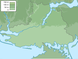 Location of lagoons off the coast of Ukraine