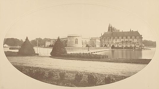 Le petit château et le pont de la Volière, technique inconnue, Claudius Couton (entre 1850 et 1875)