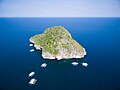 Image 41An aerial view of Gato Island (from List of islands of the Philippines)