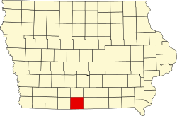 Karte von Decatur County innerhalb von Iowa