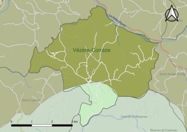 Carte en couleur présentant le(s) SAGE couvrant le territoire communal