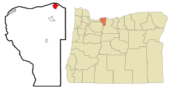 Location in Oregon