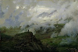 El monte, en un óleo del pintor ruso Nikolai Yaroshenko (1846-1898).