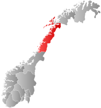 Localização de Nordland na Noruega