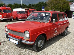 Mantes la Jolie : Simca 1100 break des services d'urgences.