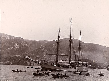 Отплытие «Фрама» из Бергена 2 июля 1893 года