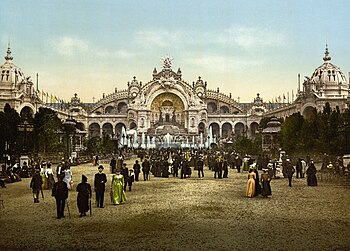 Le Chateau d'eau und Plaza während der Weltausstellung