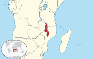 Malawi asendikaart