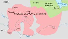 Localização de Califado de Socoto