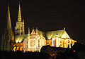 Cathédrale de Chartres (vue de nuit).