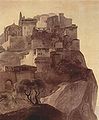Détail du tableau I profughi di Parga, par Francesco Hayez (1791-1882). Huile sur toile, 1831. Pinacothèque Tosio Martinengo, Brescia (Italie)