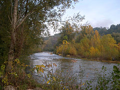 The Aveyron river near Piquecos.