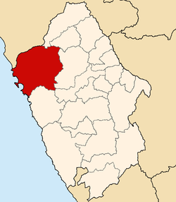 Location of Santa in the Ancash Region
