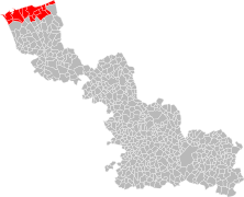 La onzième circonscription en 1958.