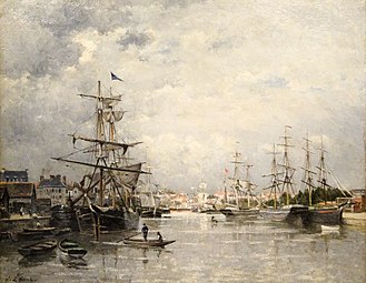 Le Port de Caen, 1859 Musée des Beaux-Arts de Caen.