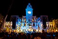 Praça da Estação (Estacao Meydanı) Uluslararası Tiyatro Festivali için ışıklandırma