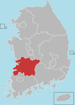 Vị trí của Jeonbuk