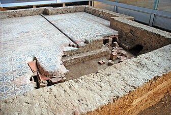 Ruševine rimske vile v La Olmedi, Kastilja in León, Španija