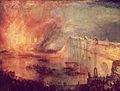 1834-35: The Burning of the Houses of Parliament by Turner