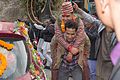 Image 17Procession of Nepali Hindu Wedding; Groom being carried by a bride brother or relatives (from Culture of Nepal)