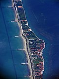 Aerial view of a part of the island