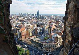 Vista panoràmica des de la Sagrada Família.