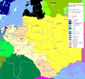 Map of Poland around 1466