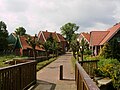 Weg van het dorpscentrum naar de brug over de Vecht