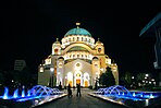 Sankt Savas kyrka i Belgrad i Serbien.