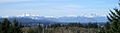 The Olympic Mountains, seen from Port Orchard, Washington.