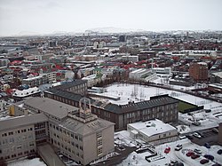 Reykjavik dilihat dari Hallgrímskirkja