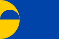 Vlajka obce Rousměrov (2002–2018) Poměr stran: 2:3