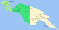 Mapa provincije na ostrvu Nova Gvineja