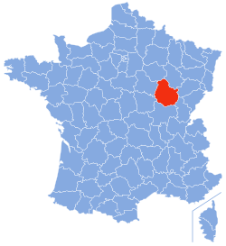 Côte-d'Or - Localizzazione