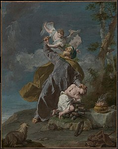 Abraham sacrifiant son fils Isaac Giambattista Pittoni, 1750-1755 Musée des Beaux-Arts de Boston