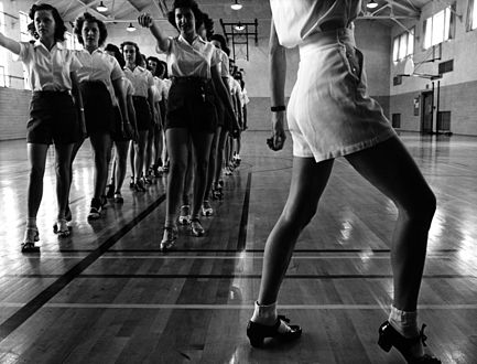 Tap dancing class, 1942