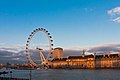 London Eye and County Hall in evening light