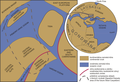 Paleogeographic map of Western Carpathians in Jurassic